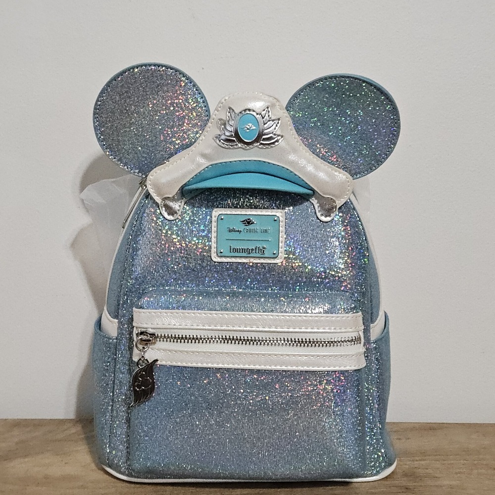 Loungefly Disney Cruise Line Mini Backpack 25th Anniversary Shimmering Seas NEW